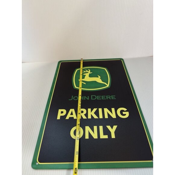 John Deere Parking Only Tin Sign 12x8 Brand New Pre-Drilled Wall Decor NEW - Picture 5 of 6